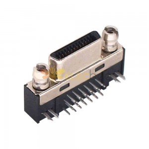 Cameralink插座SDR母头板端连接器 90度 弯式 兼容12226-1150-00FR