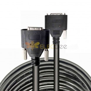 MDR to MDR 26P Industrial Camera Cable - High Flex Drag Chain Data Connection with Screw - 1 Meter Length