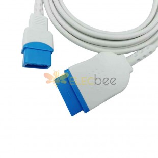 Compatible GE Ohmeda 11 pin spo2 extension cable 2.2mtr