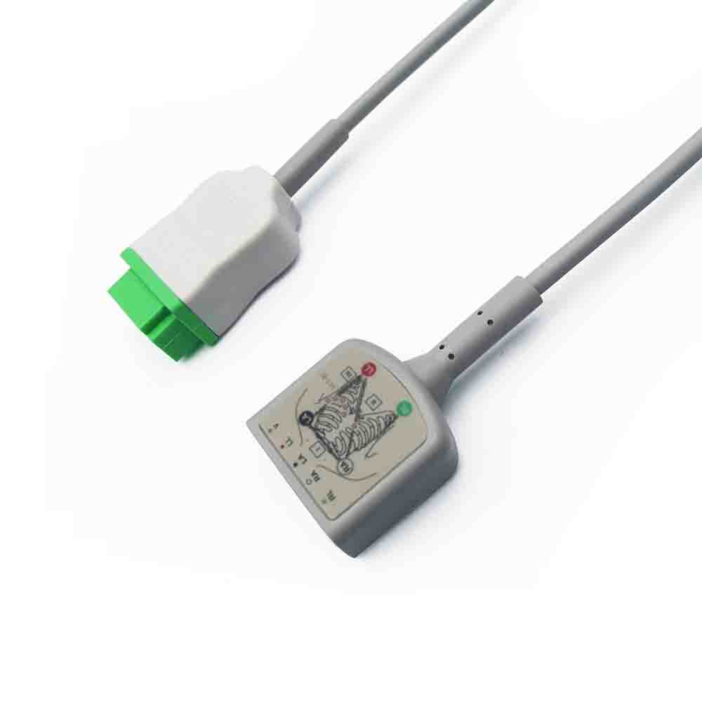 Совместимый Ge/Marquete 11-контактный магистральный кабель ЭКГ для кабеля ЭКГ для проводов ЭКГ Eagle/Solar/Dash Monitor