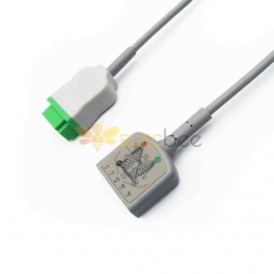 Câble de tronc Ecg Compatible Ge/Marquete 11 broches pour câble Ecg pour fils de connexion Ecg moniteur Eagle/solaire/tableau de bord