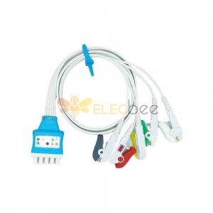 Cable disponible de alta calidad de 5 conductores Ecg, cables conductores compatibles Ge Marquette