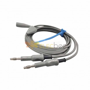 Reusable Bipolar Electrode Cable Euro Type High Frequency Cord Bipolar And Monopolar High Frequency Cable