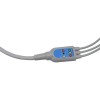 11-poliges einteiliges 3-Kabel für EKG-Clip, EKG-Kabel, kompatibel mit Nihon Kohden