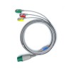 Cable de una pieza de 3 pines de 11 pines para clip de ECG Cable de ECG compatible Nihon Kohden