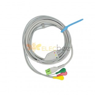 13-контактный цельный кабель ЭКГ с 3-контактным зажимом, совместимый с Mediana