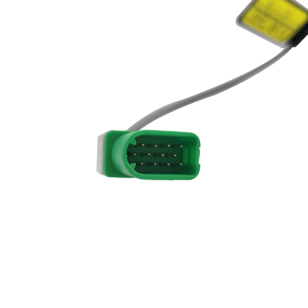 Compatible con Datascope 12 PIN ecg cable 3 derivaciones broche AHA