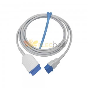 Cable de extensión compatible del sensor spo2 del perno GE Datex Ohmeda 11