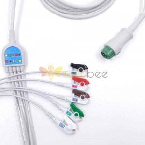 Compatible mindray t5 ecg cable IEC resistance lead low ekg ecg cable price