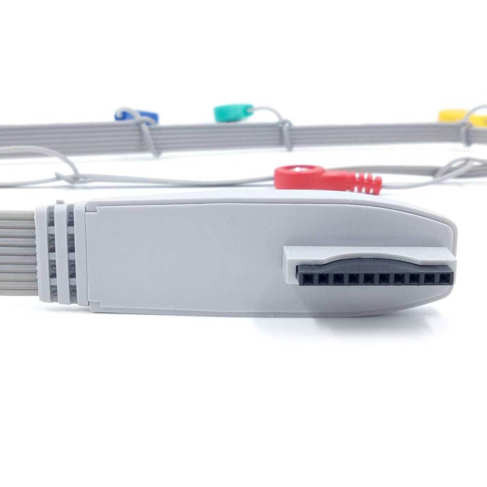 Compatible Mortala  10Lead ECG cable  Snap AHA