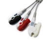 Kompatibler einteiliger 6-poliger Mindray-EKG-Kabelclip mit 3 Ableitungen