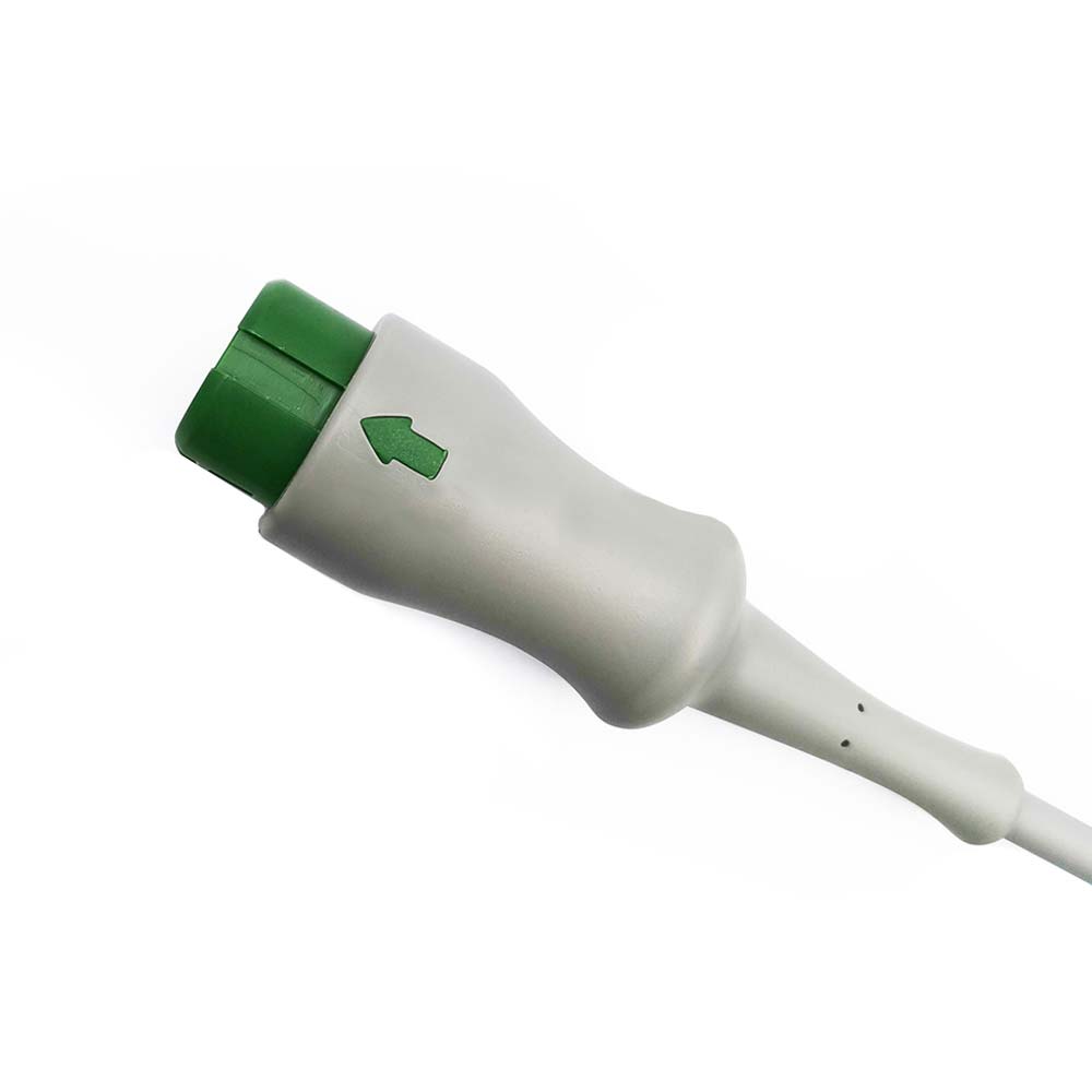 Совместимый 12-контактный 3-контактный кабель для ЭКГ Mindray, кнопка с защелкой провода