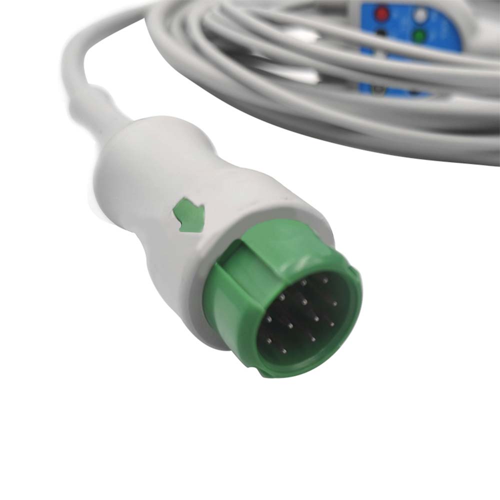 Медицинские аксессуары, 12-контактный совместимый зажим для кабеля ЭКГ с прямым подключением для ветеринарии