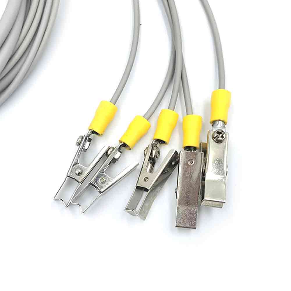 Clip de câble Ecg à connexion directe Compatible avec accessoires médicaux 12 broches pour vétérinaire