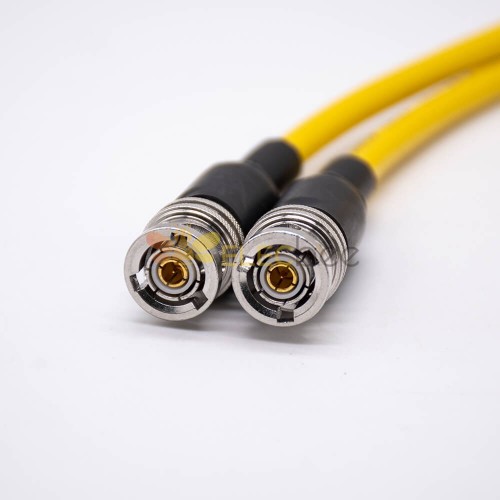 BNC Paslanmaz Çelik BNC Erkek- Erkek Konektörü 180° Mikrodalga Kablo