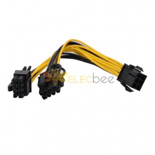 6 Pin Pcie 6 2 8Pin 1X Power Extender Extension Sleeved Splitter 3.0 Atx Riser Ribbon Cable Psu Cooling Master 35Cm