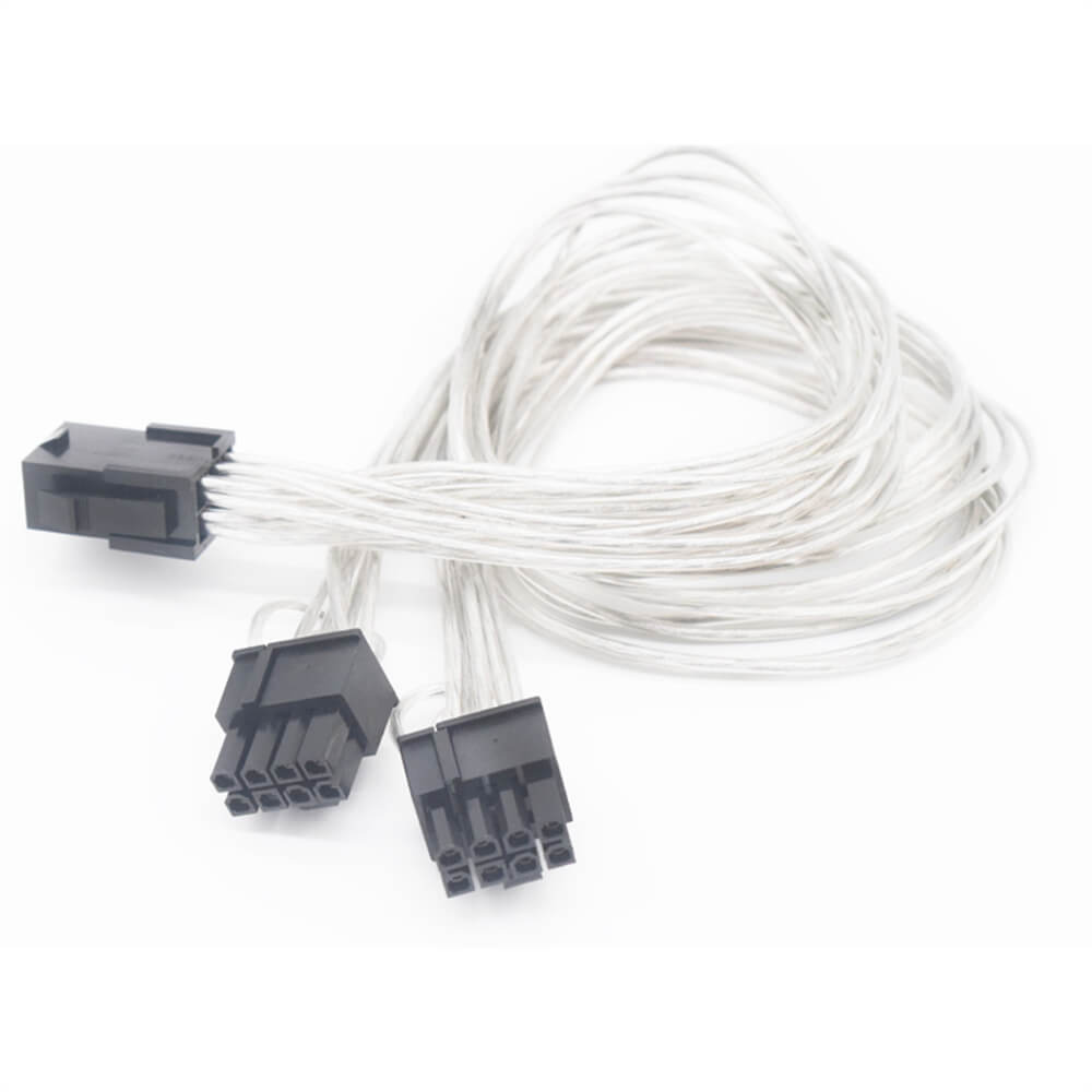 8-Pin to Dual 8-Pin GPU Power Cable - Provides Extra Power for Graphics Cards with 6+2-Pin Connectors