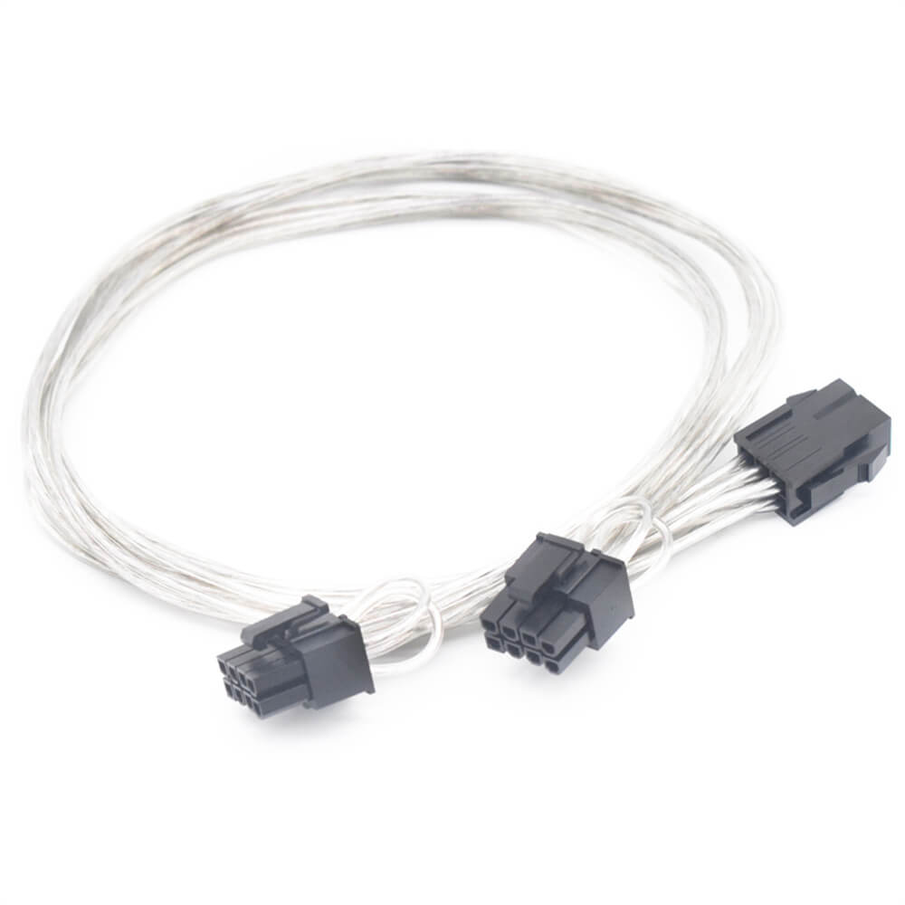 8-Pin to Dual 8-Pin GPU Power Cable - Provides Extra Power for Graphics Cards with 6+2-Pin Connectors