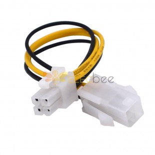 ATX 4-контактный разъем «папа» на 4-контактный разъем «мама» ПК ЦП Удлинительный кабель питания 10 см Адаптер разъема шнура