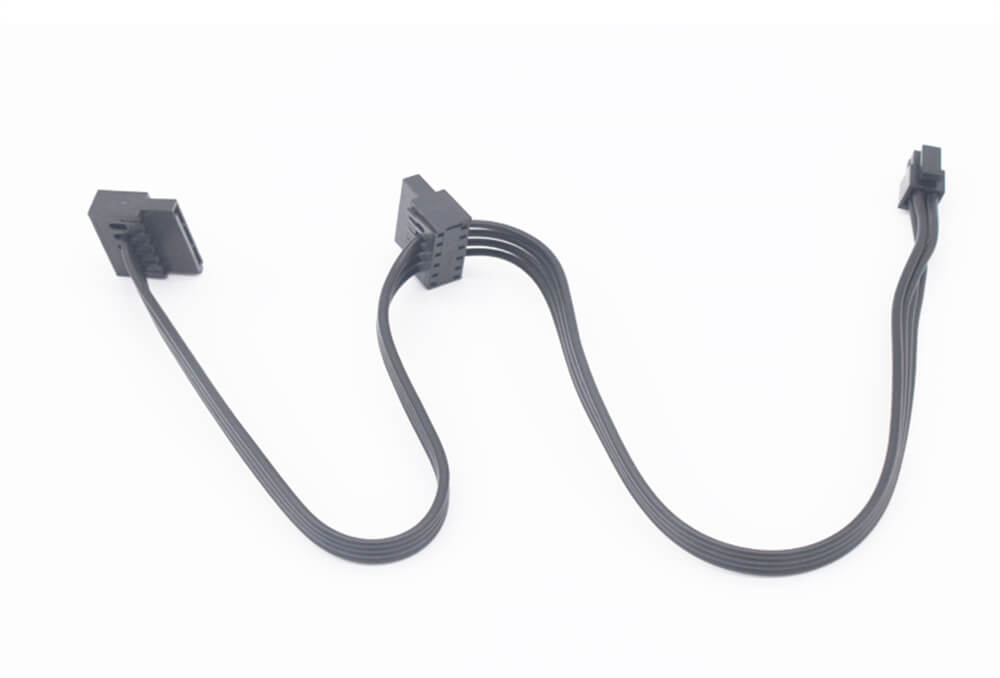 Мини-4-контактный кабель питания для жесткого диска SATA — обеспечивает питание SSD и двух жестких дисков, компактный дизайн