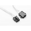 Motherboard CPU 8-Pin Power Extension Cable - Silver-Plated, Black, Enhances Power Reach