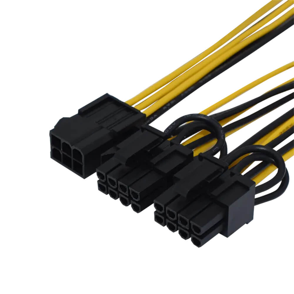 Câble séparateur d\'alimentation pour carte graphique GPU PCI-E 8 broches à 2x8 broches, câble d\'extension d\'alimentation PCI Express 6 broches femelle à mâle 8 broches