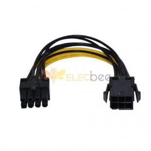 PCIe 6Pin to 8Pin Power Adapter Cable PCI-e 6 Pin Female to 8 Pin Male Converter for GPU Video Card