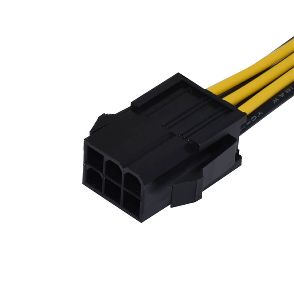Câble adaptateur d\'alimentation PCIe 6 broches à 8 broches, convertisseur PCI-e femelle à 8 broches mâle pour carte vidéo GPU