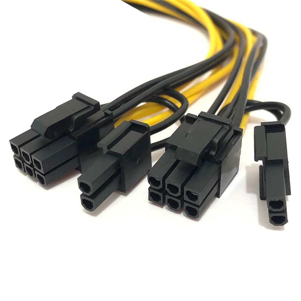 Cable del módulo de alimentación: alimentación GPU dual de 8 pines desde una fuente de 6 pines, divisor dual de 6+2 pines