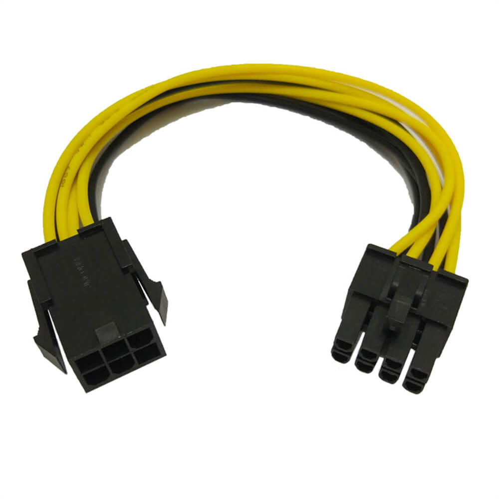Premium All-Copper 6-Pin to 8-Pin GPU Power Cable - Extends Graphics Card Power with 8-Pin