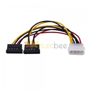 Cable divisor de alimentación SATA: conexión versátil de 4 pines a 15 pines para discos duros y unidades ópticas