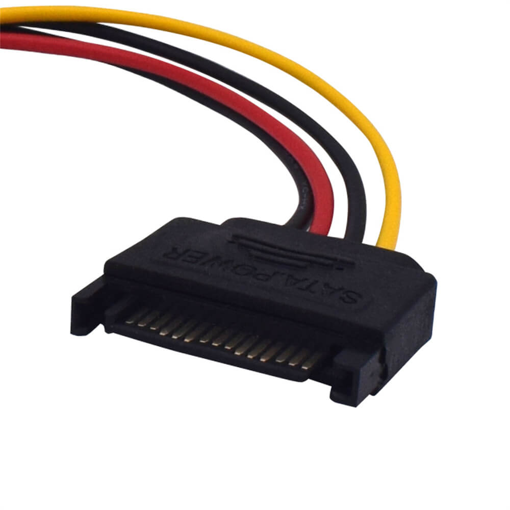 SATA To IDE Power 15Pin To Large 4Pin Female Power Cable