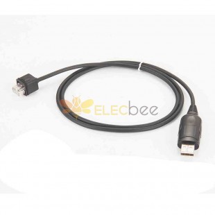 Последовательный кабель USB RS232 длиной 1 метр с адаптером-вилкой RJ45. Универсальное решение для программирования. Длина 1 метр.