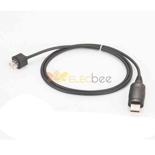 Câble série USB RS232 de 1 mètre avec adaptateur de connecteur mâle RJ45, Solution de programmation polyvalente 1 mètre