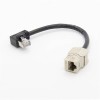 8P8C Right Angle Male RJ45 To Cat5E Female Adapter Cable
