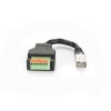 Ethernet RJ45  to Push-Terminal Block Connector Terminal   Straight to RJ45 ,Straight Female