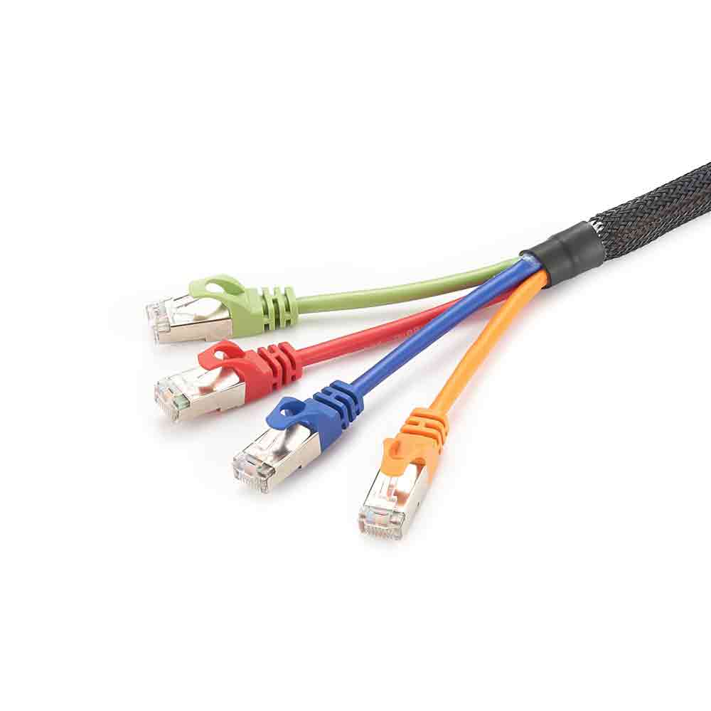 Ethernet RJ45 para parafusar o terminal do cabo do bloco de terminais direto para RJ45, macho reto