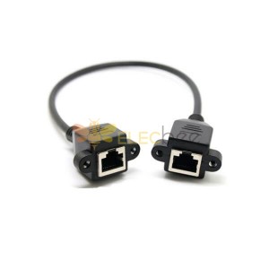 Female to Female RJ45 Cable 0.6M Length Cat5e 8P8C Ethernet Network