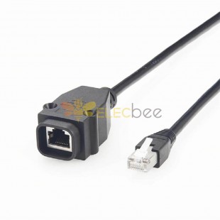 IP67 Waterproof RJ45 Male To Female Cable