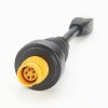 RJ45-Yellow Round Ethernet adapter cable for Simrad NSO evo2 and Zeus2 displays.