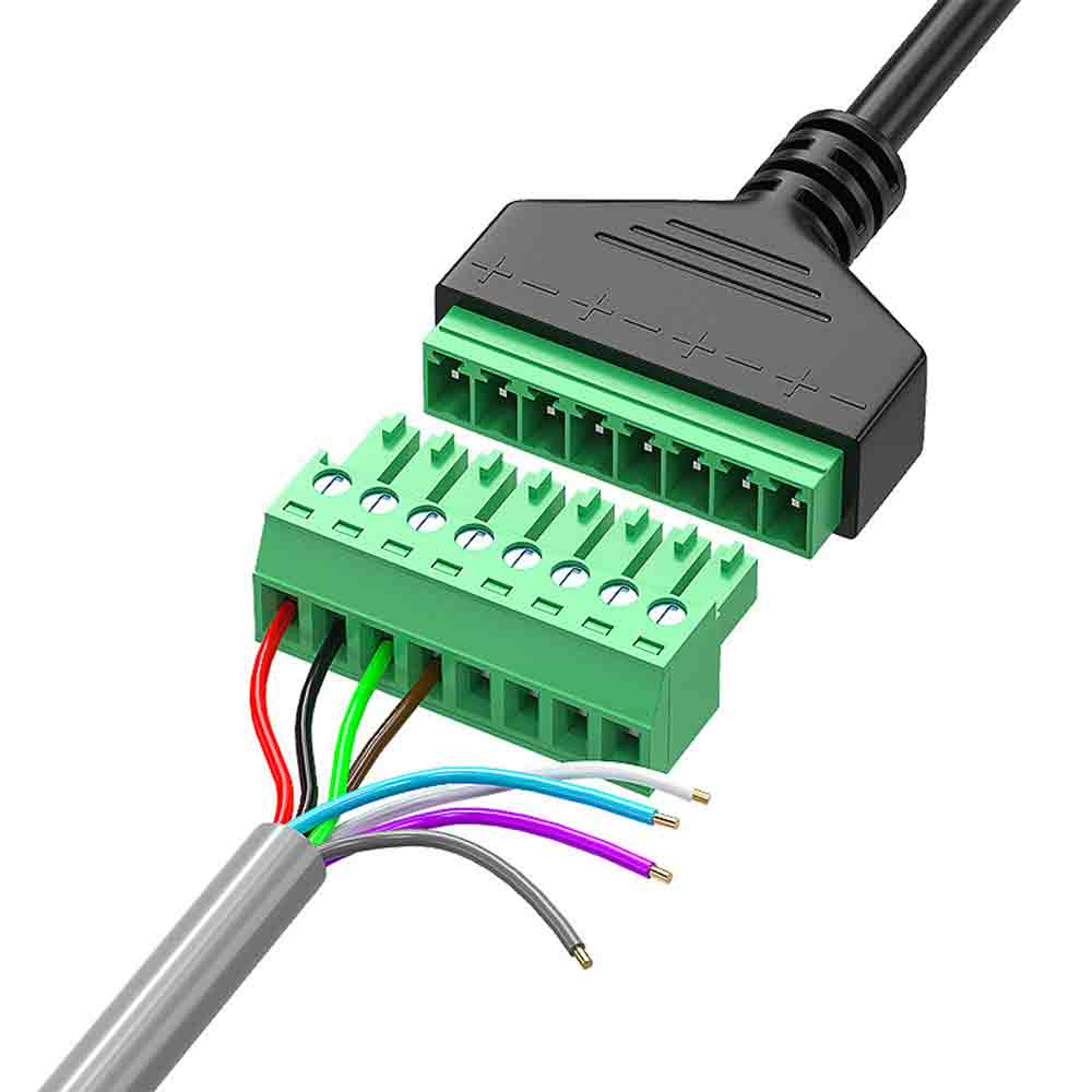 Relay Cable CBL-7002 Terminal   Straight to RJ45 ,Straight Male