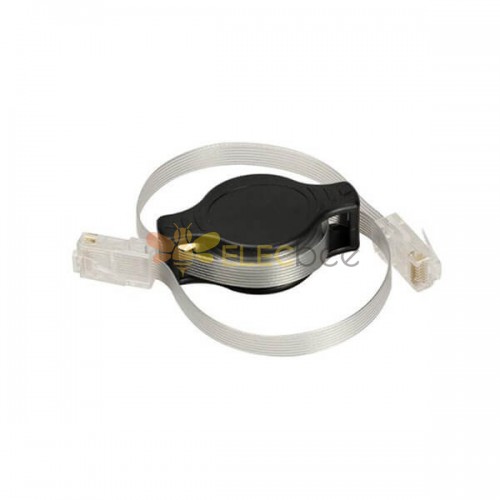 Cable de red RJ45 retráctil Conector chapado en oro Cat5 Ethernet Lan Internet Cable 1.5M