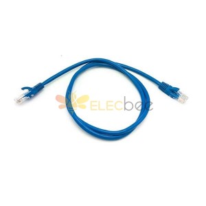 RJ45 8P8C オスケーブルネットワークLANイーサネット拡張パッチコードコードCat5e 3M長さ青い色