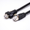 RJ45 Cable 8p8c Male to Male Straight Overmolded Cable with Screw Lock 1M