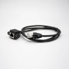 RJ45 Cable Connector Male to Female RJ45 Interface Straight Black Cable