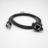 RJ45 Cable Connector Male to Female RJ45 Interface Straight Black Cable