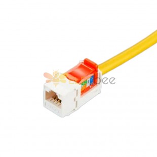 Enchufe macho RJ45 CAT6 a hembra Cable de extensión Ethernet de montaje en panel de 30 cm