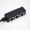 Adattatore cavo Splitter Ethernet RJ45 da 1 a 3 porte da 1 a 3 porte per CONNETTORe a presa LAN 20CM CAT 5/CAT 6