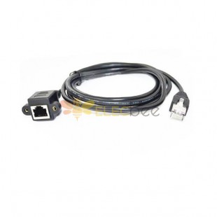 RJ45 Extension Cable Shielded 100CM Length 100CM Cat5e Male to Female Plug Socket