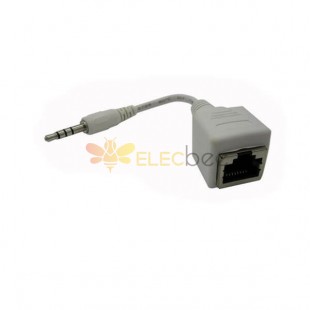 RJ45 Feminino para DC Plug cable para 13CM Comprimento KTV Adaptador Socket Network Interface